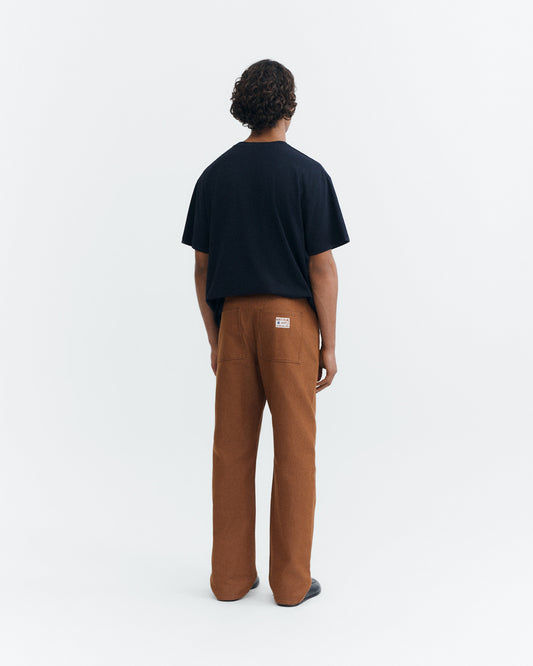Pantalón denim tinte natural marrón Stan sostenible - 1