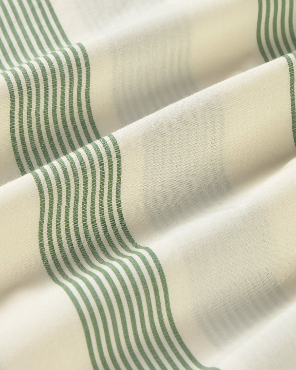 Camisa popelin rayas verde Tom sostenible silueta - 2