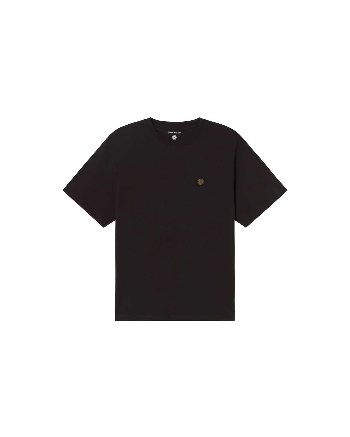 Camiseta negra sol type crudo Aaron sostenible - silueta 1