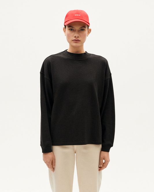 Camiseta gruesa negra hemp Freire sostenible-1