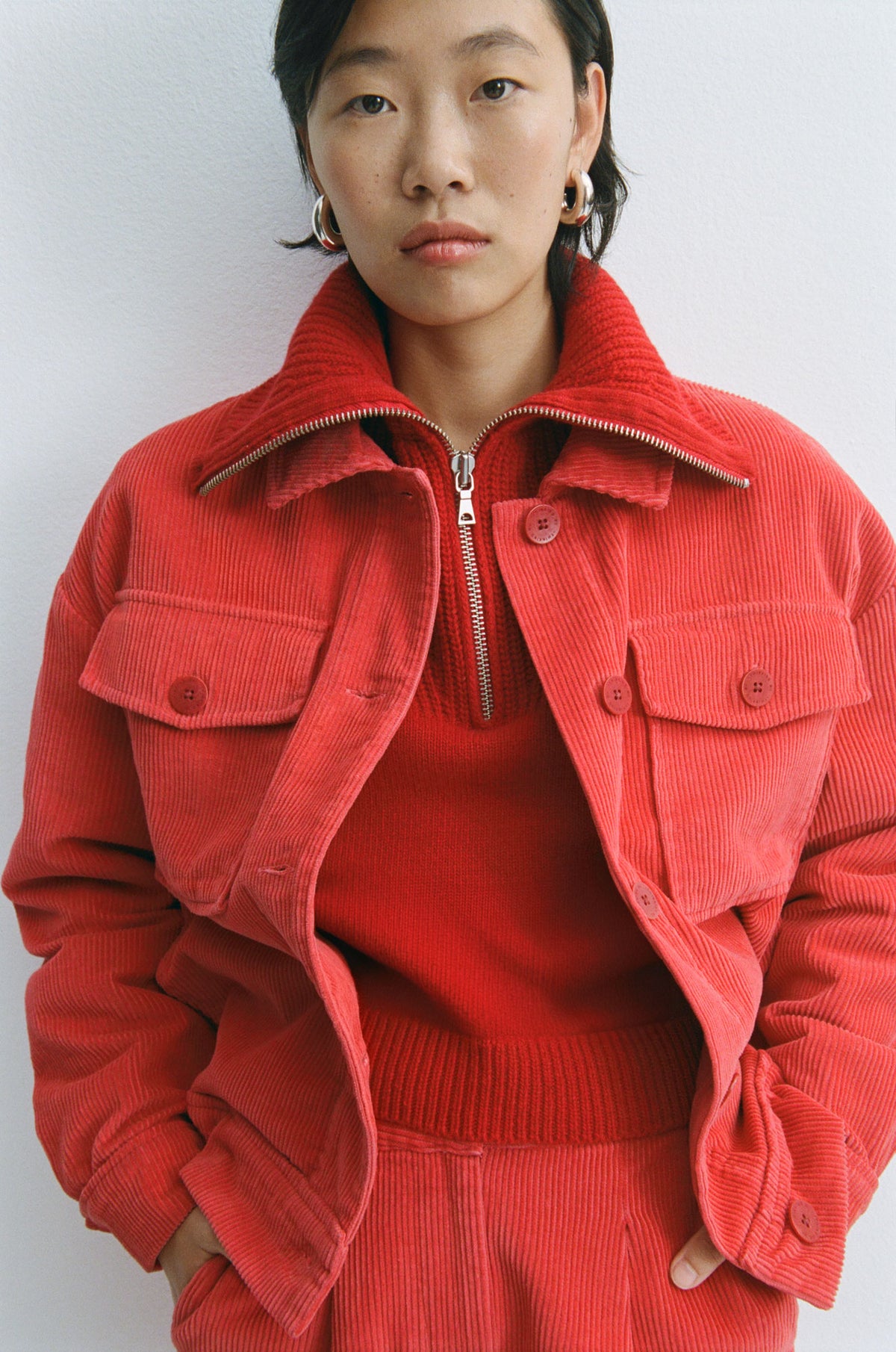 Chaqueta roja pana Frans