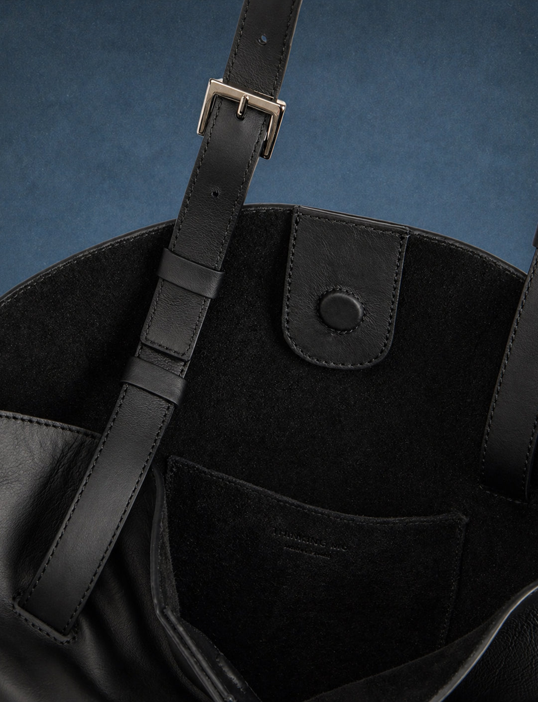 Bolso negro y navy piel Carolyn