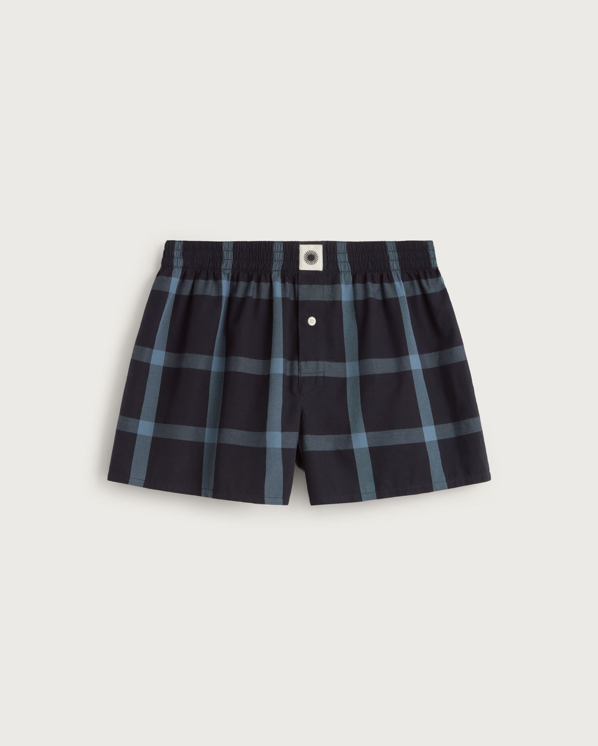 Boxers navy cuadros sostenible silueta - 1