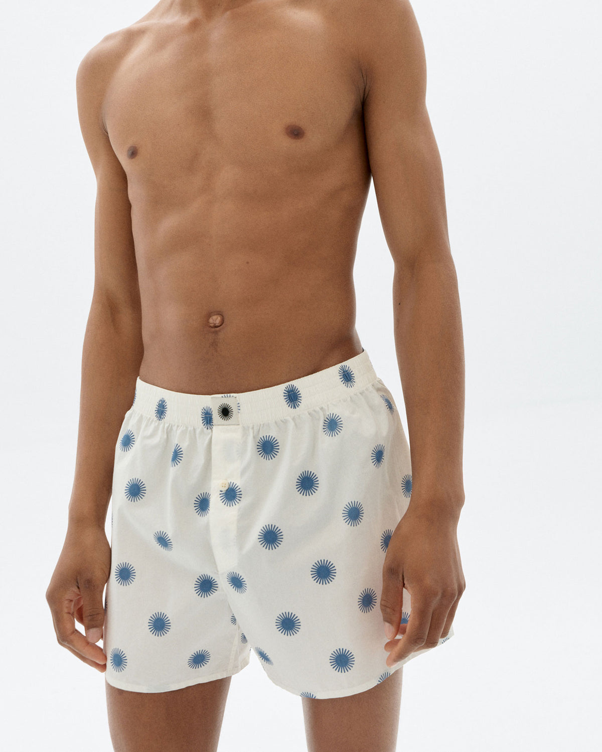 Boxers blancos sol azul sostenible - 1