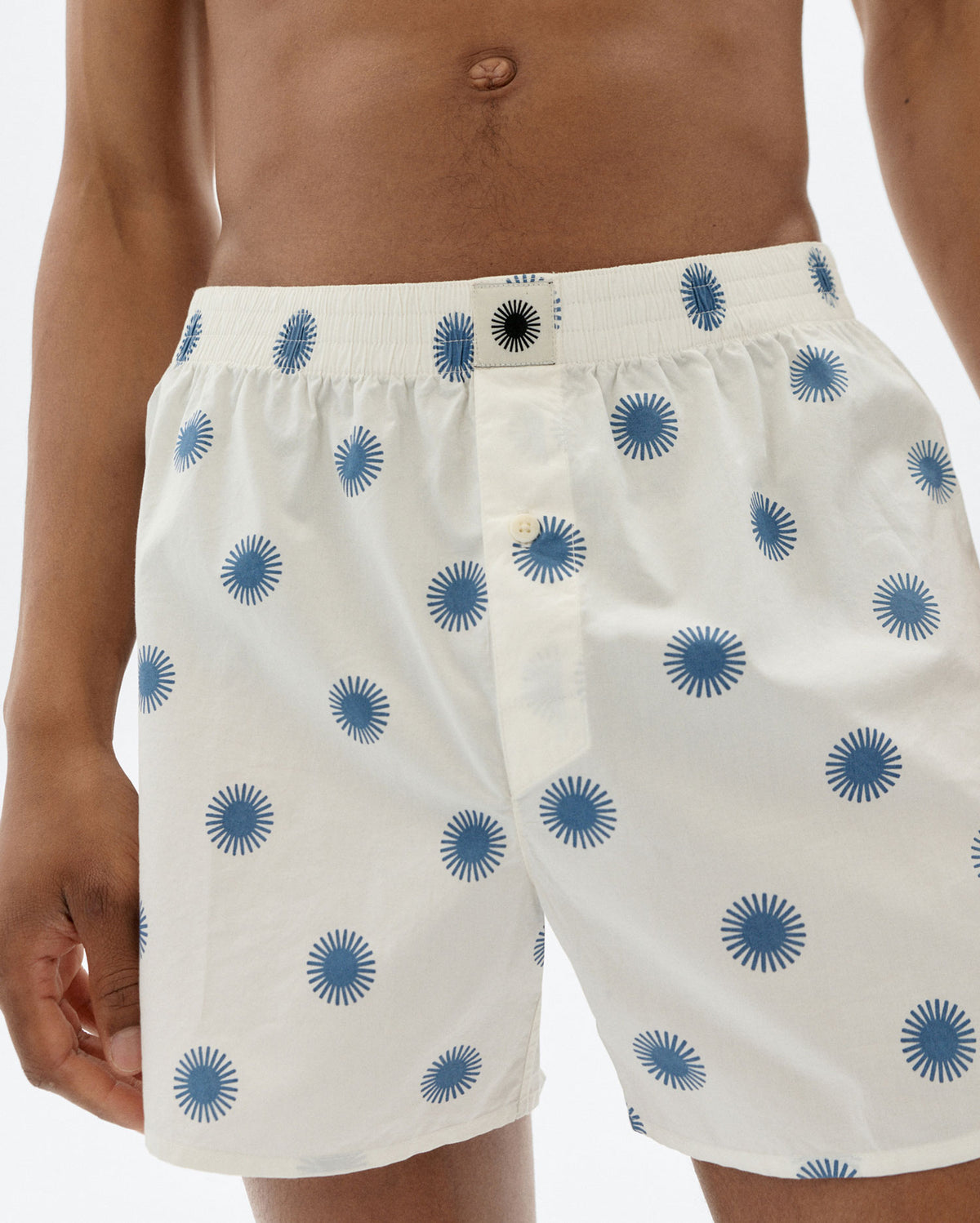 Boxers blancos sol azul sostenible - 3