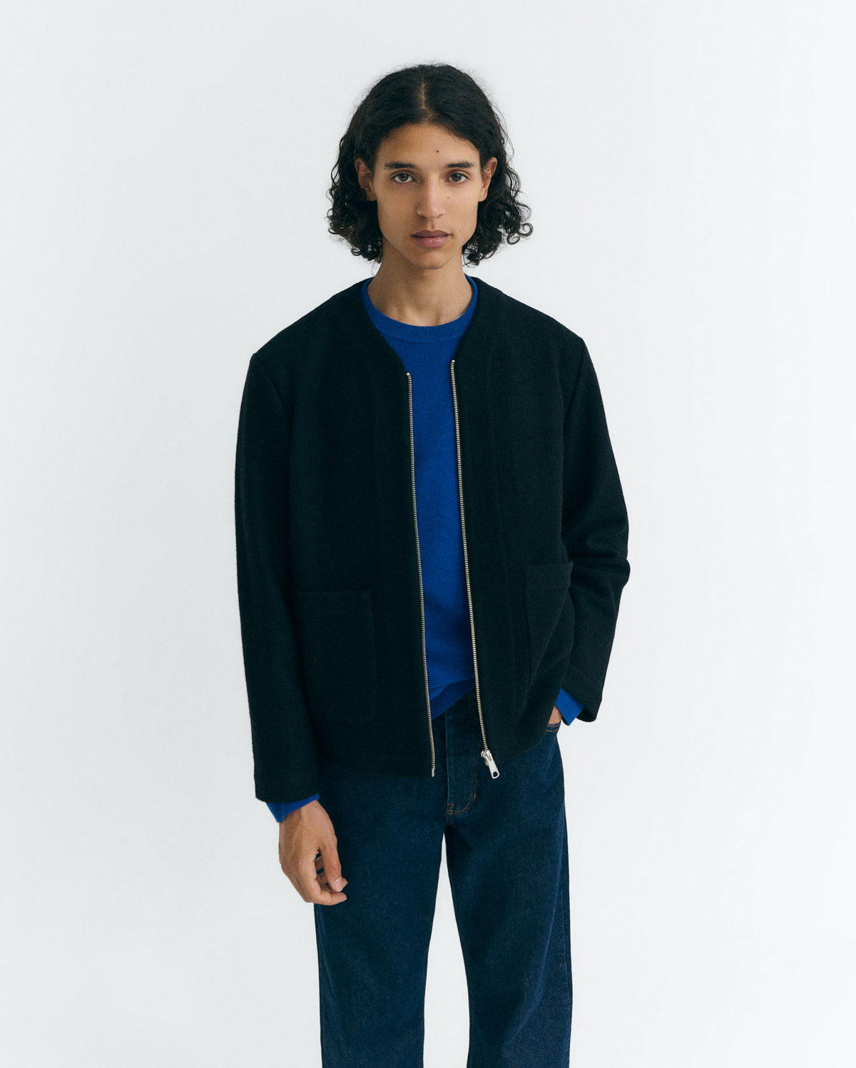 Chaqueta relaxed lana fina Greg sostenible - 1