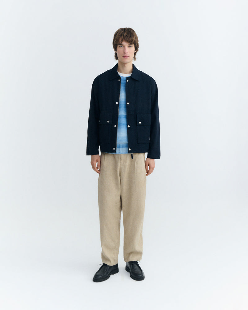 Chaqueta oversize navy Callum sostenible - 1