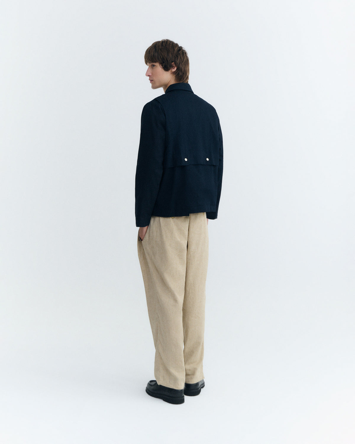 Chaqueta oversize navy Callum sostenible - 4