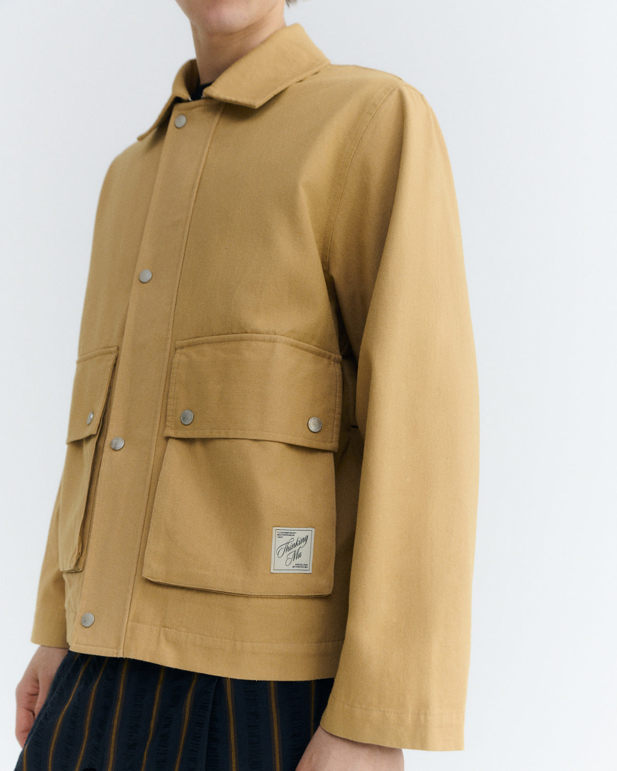 Chaqueta oversize camel Callum sostenible - 2