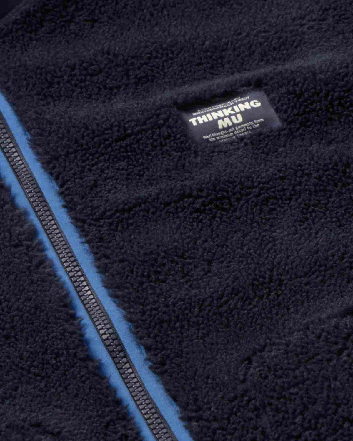 Chaqueta borreguito navy Marcos sostenible silueta - 2