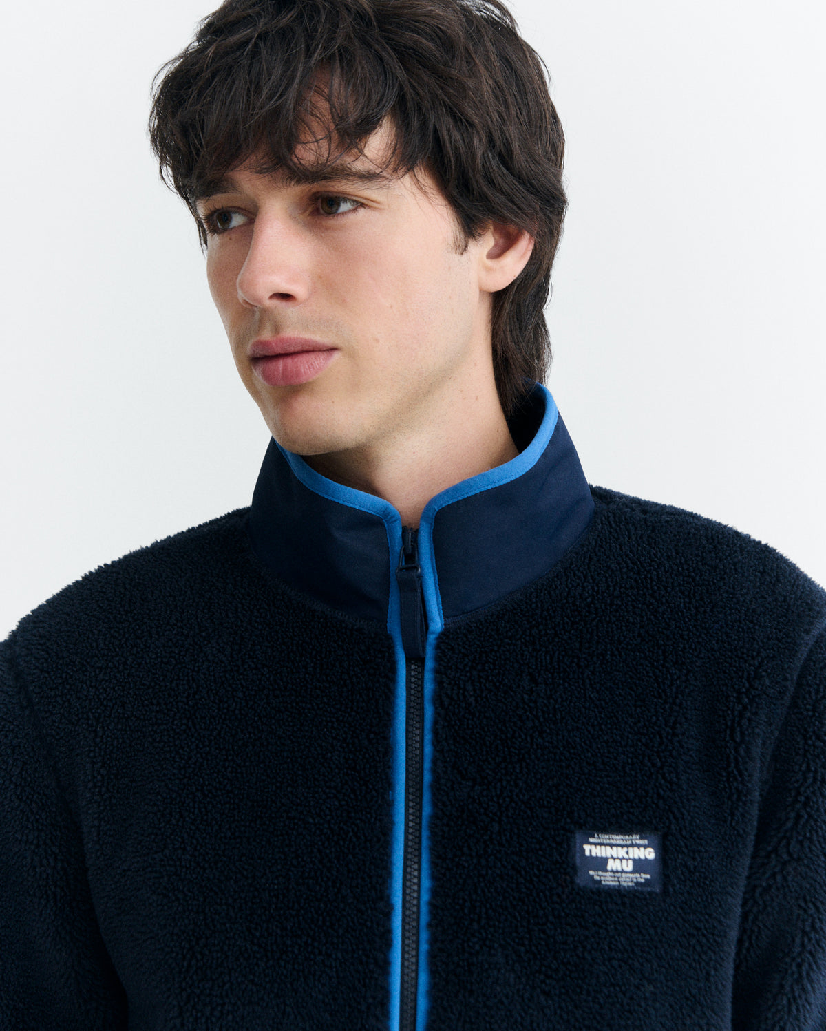 Chaqueta borreguito navy Marcos sostenible - 3