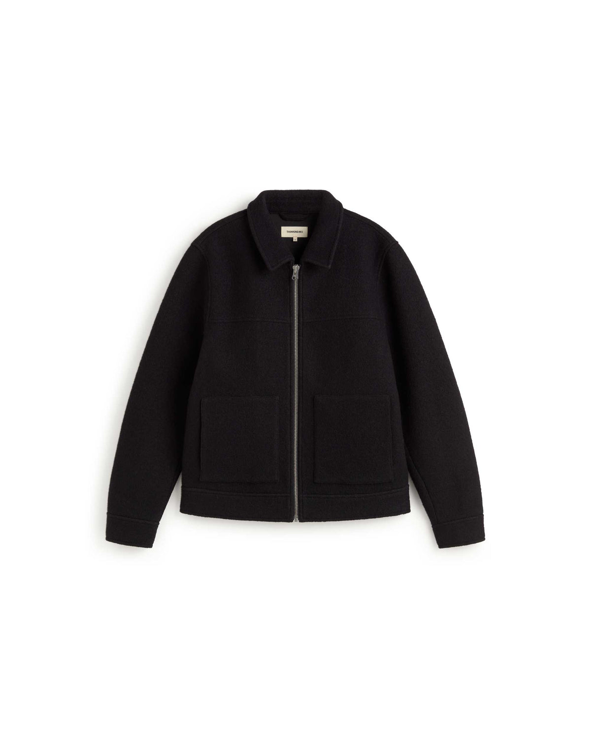 Chaqueta oversize lana fría Shane sostenible silueta - 1