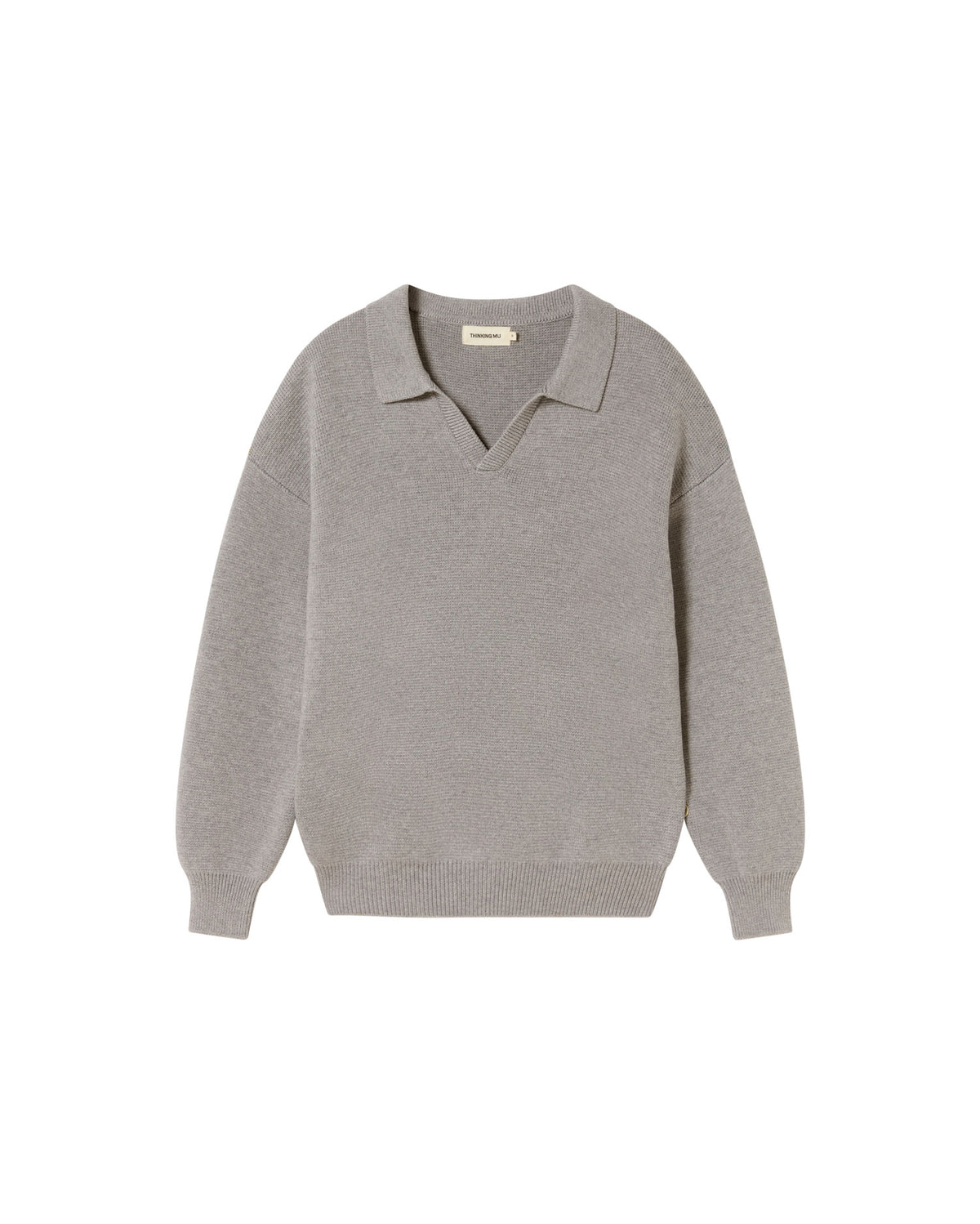 Jersey gris lana Aritz sostenible - silueta 2
