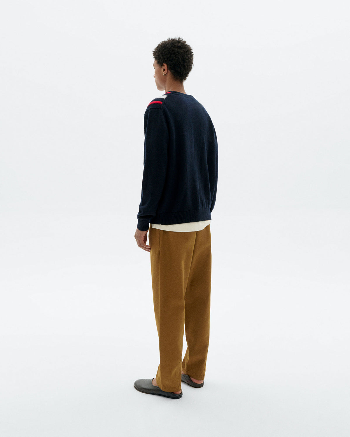 Cardigan punto navy Creed sostenible - 4
