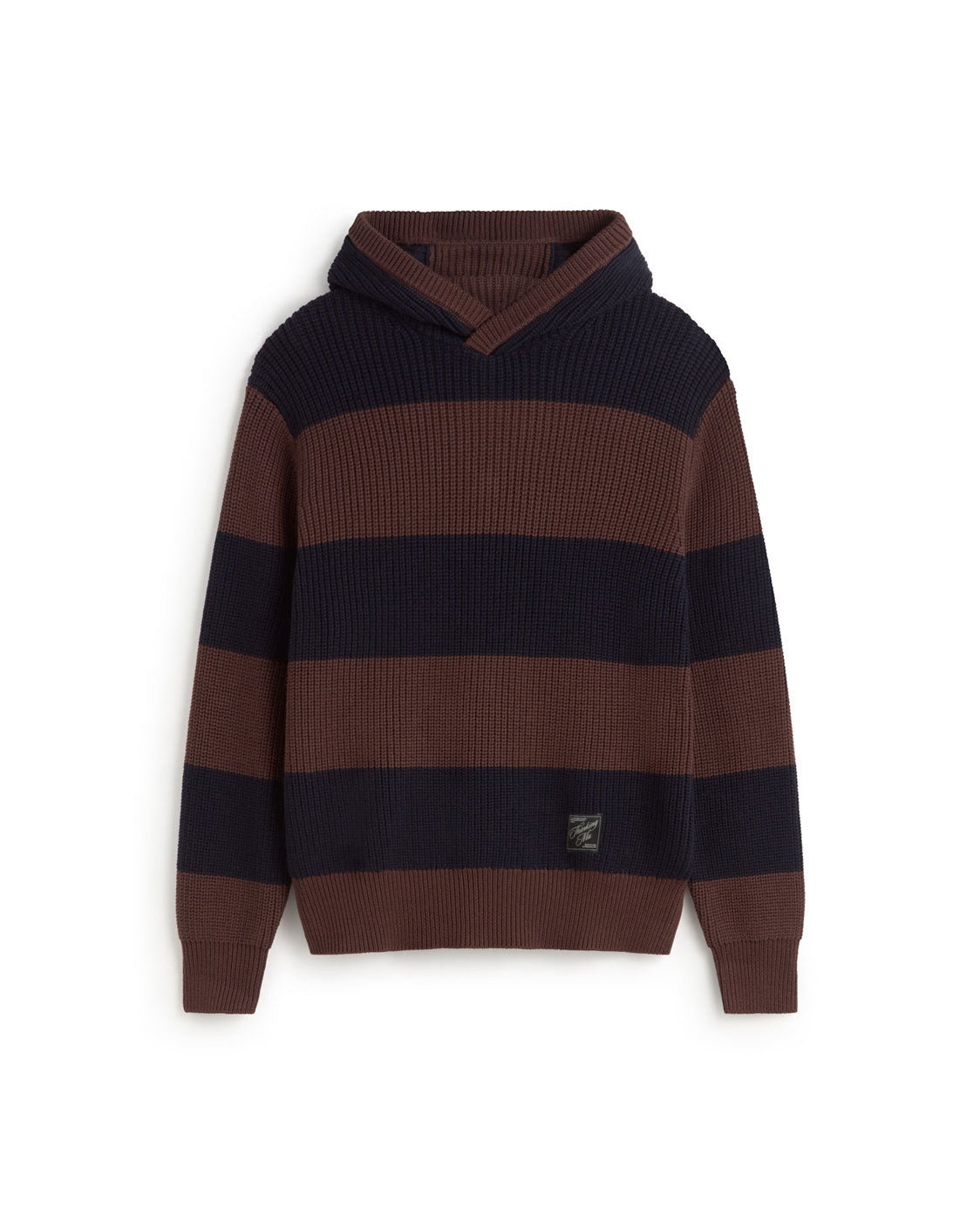 Hoodie lana rayas Tobby sostenible silueta - 1
