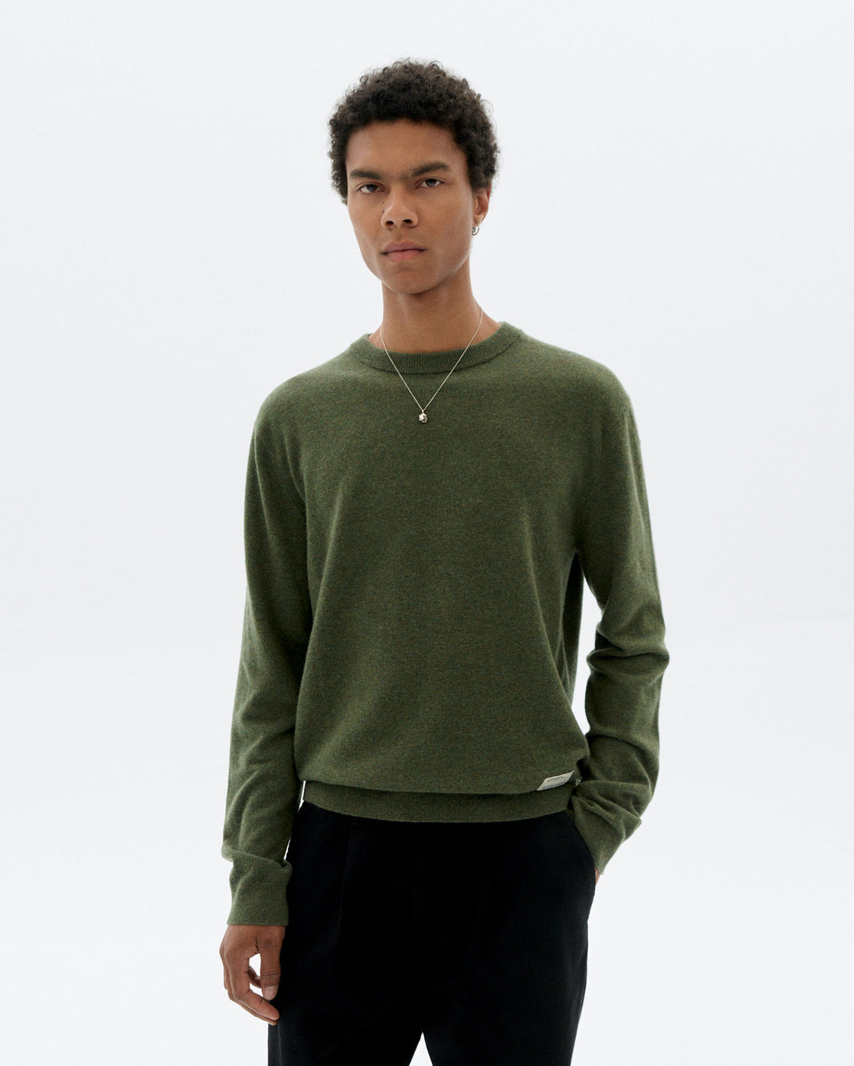 Jersey lana verde Lucien sostenible - 1