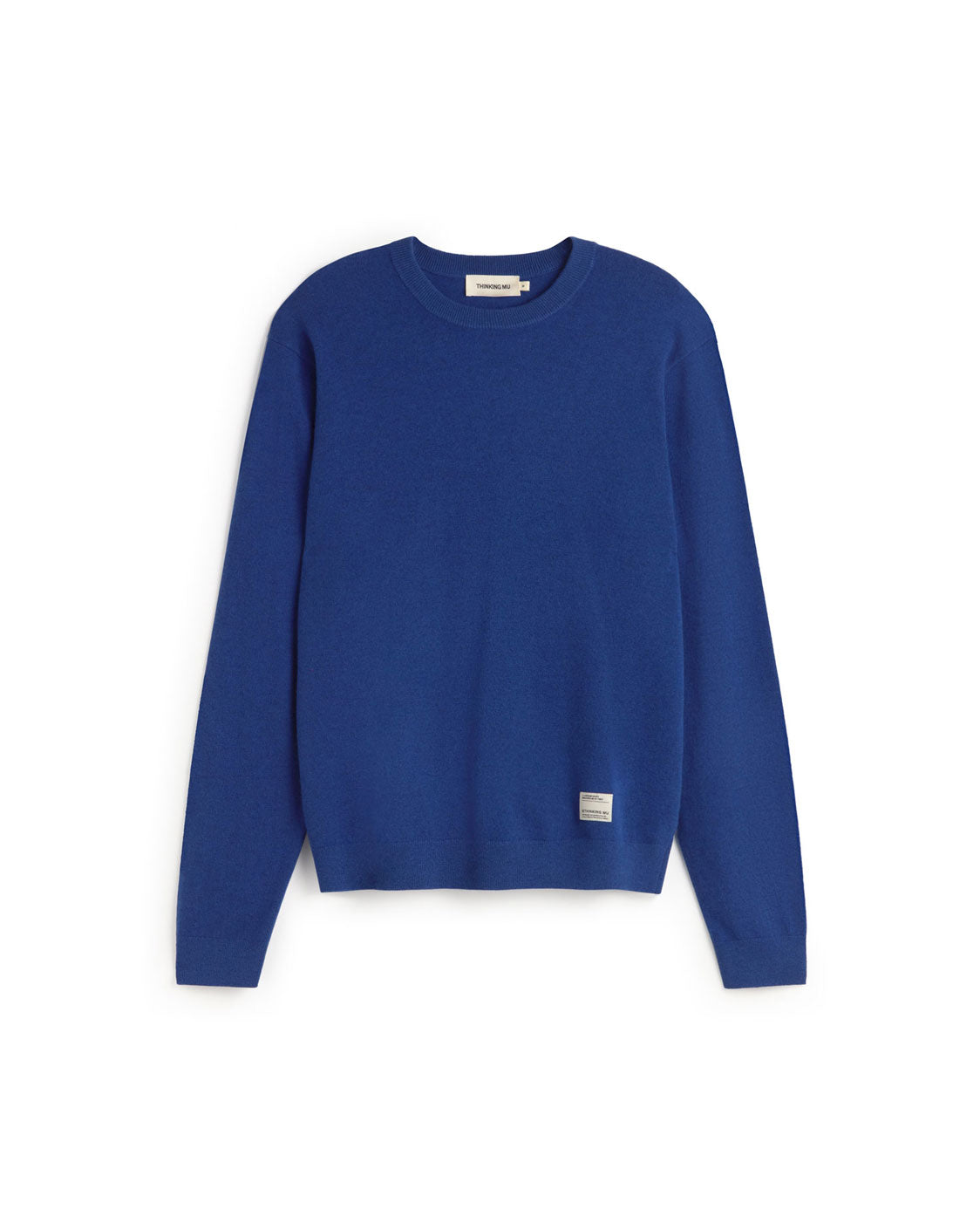 Jersey lana azul Lucien sostenible silueta - 1