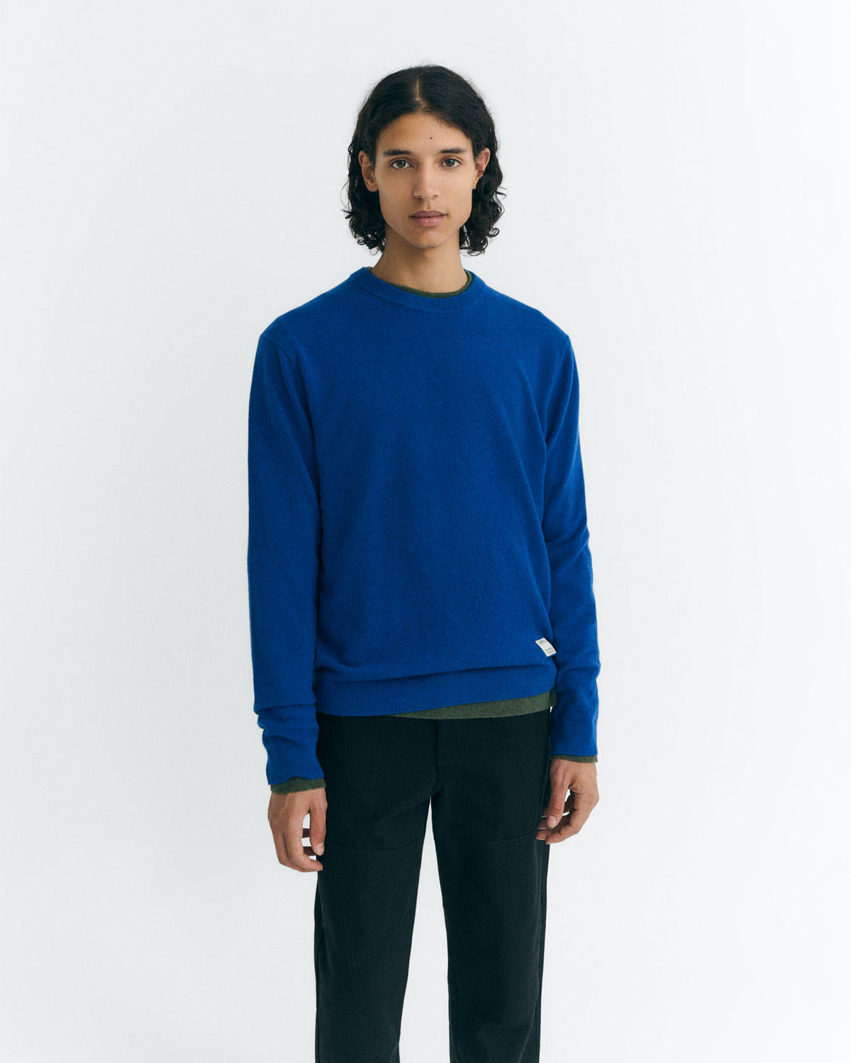 Jersey lana azul Lucien sostenible - 1
