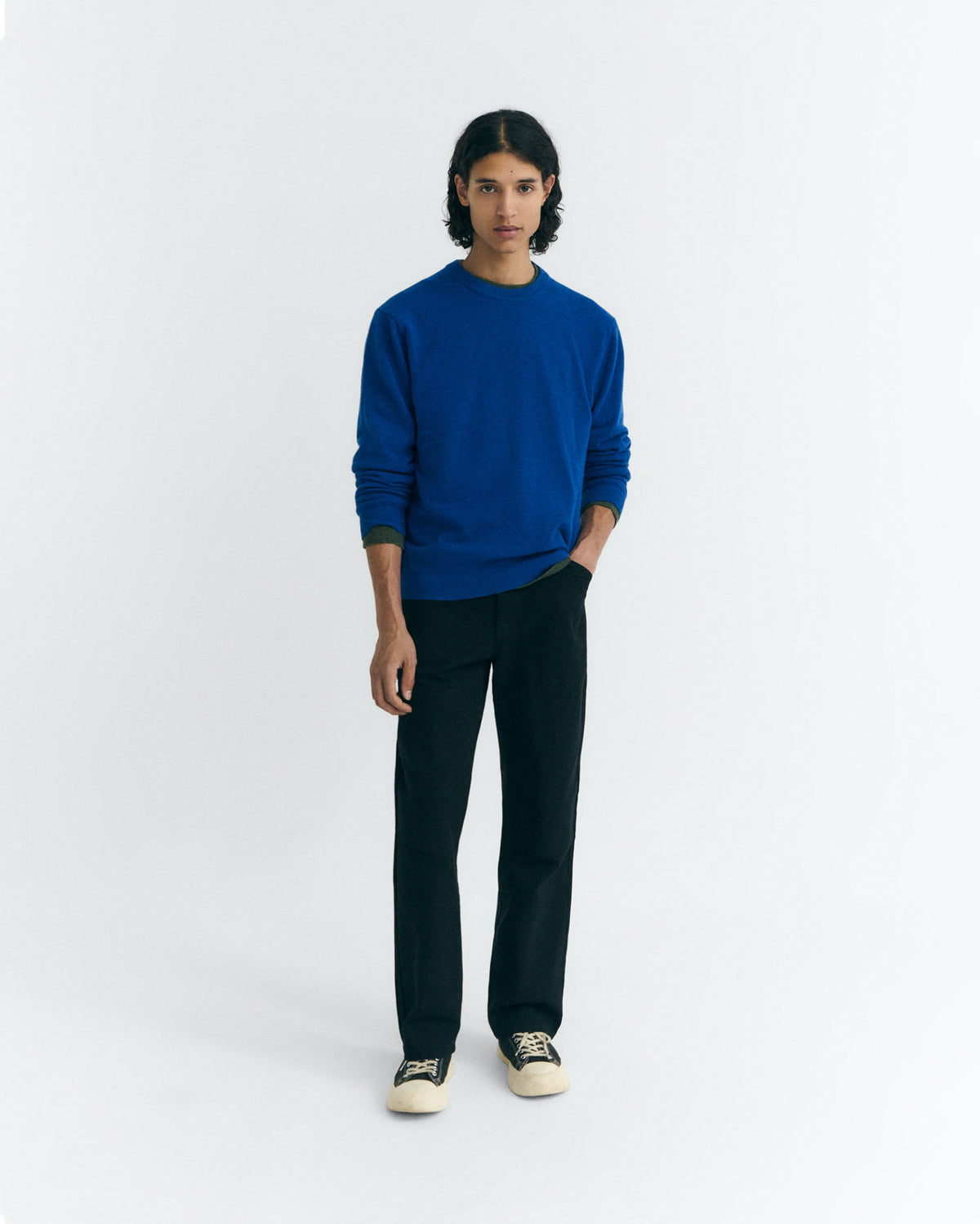 Jersey lana azul Lucien sostenible - 2