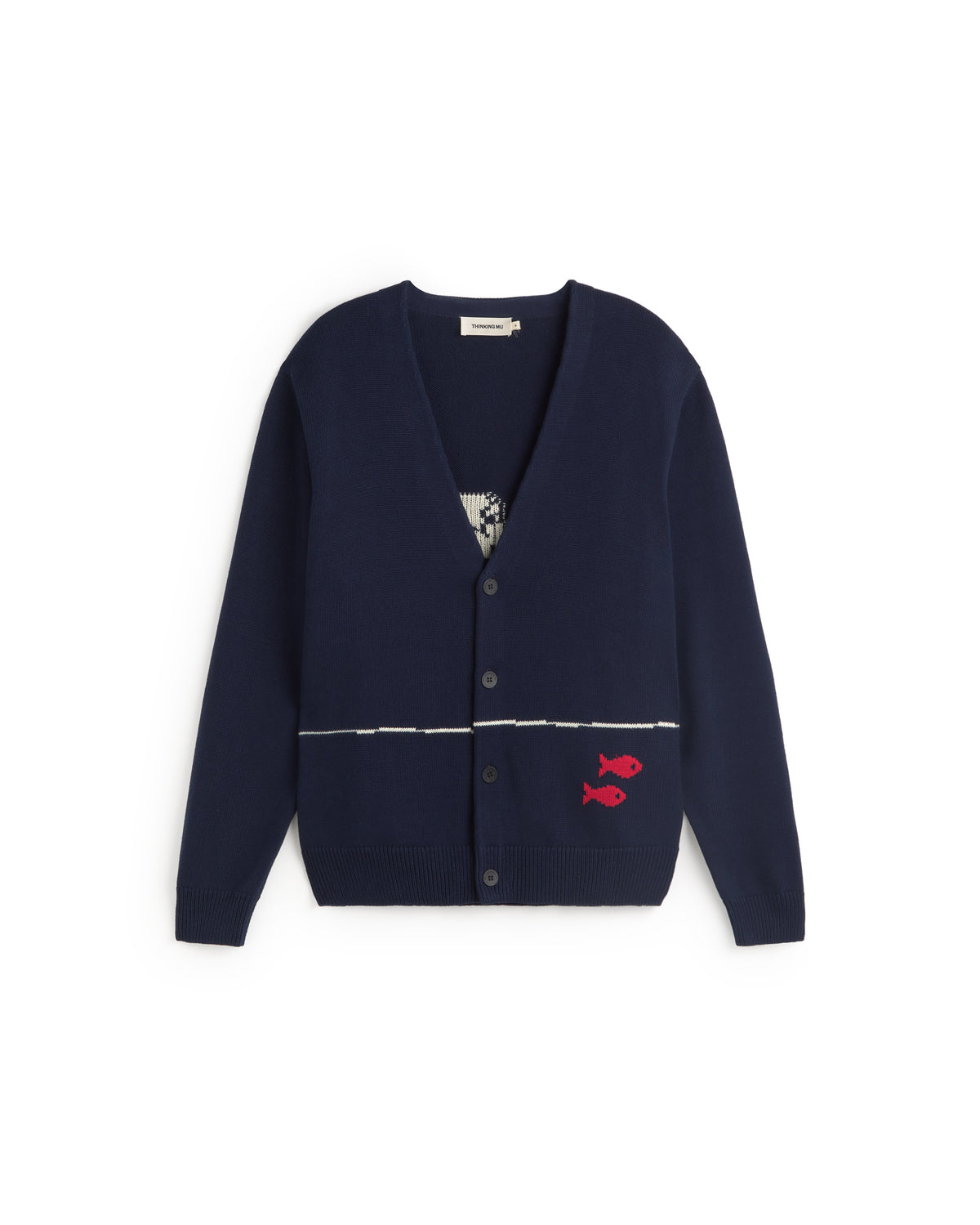 Cardigan punto algodón orgánico pescadors Creed sostenible silueta - 1