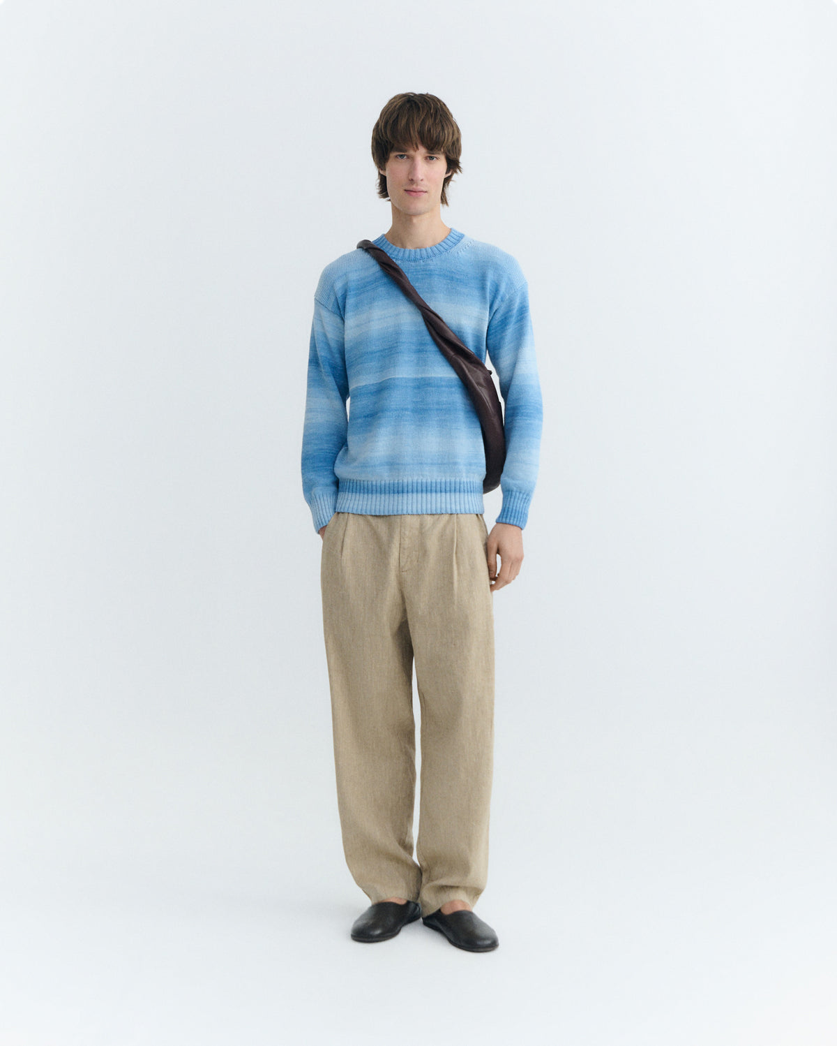 Jersey oversize azul rayas Cosmo sostenible - 3