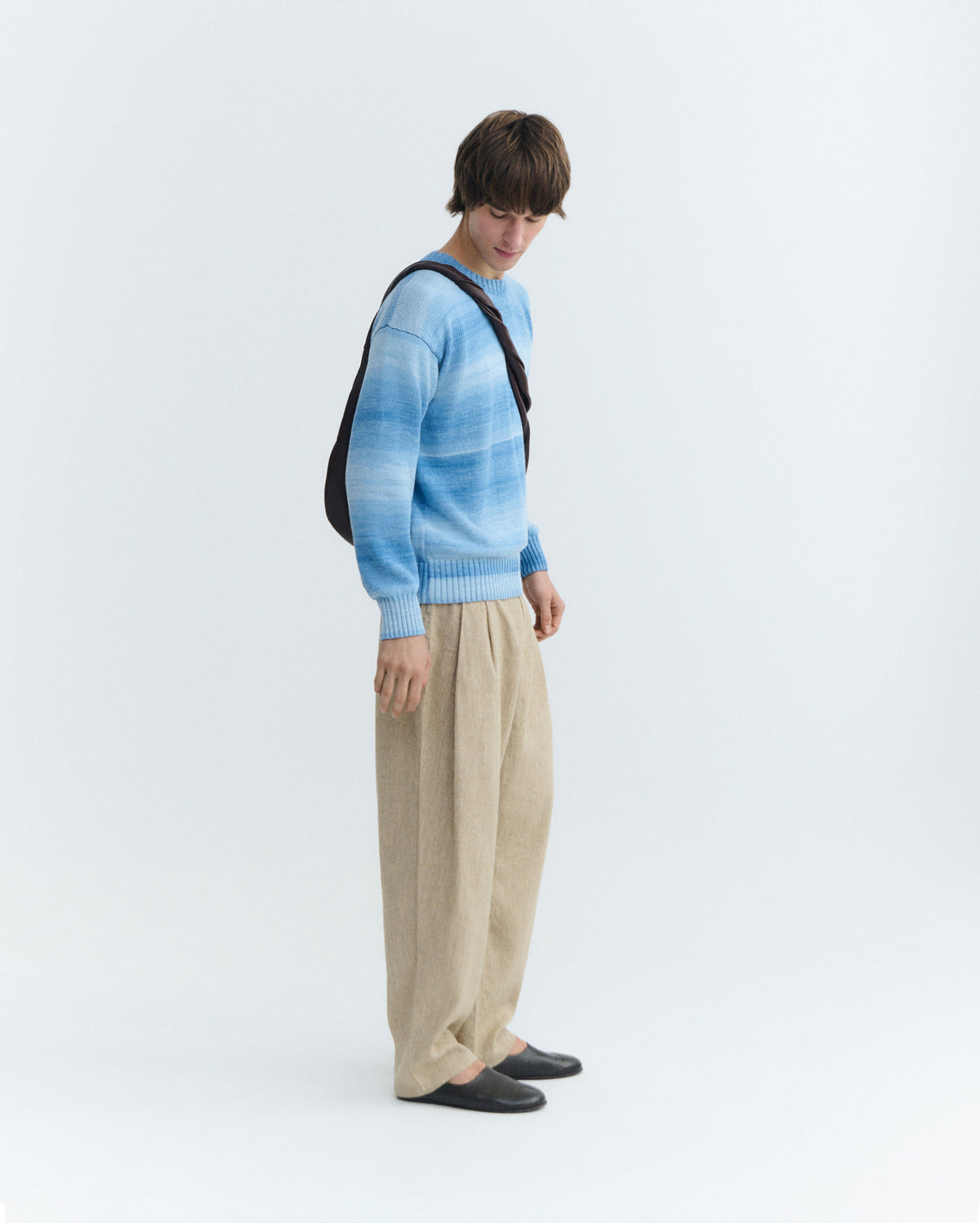 Jersey oversize azul rayas Cosmo sostenible - 4