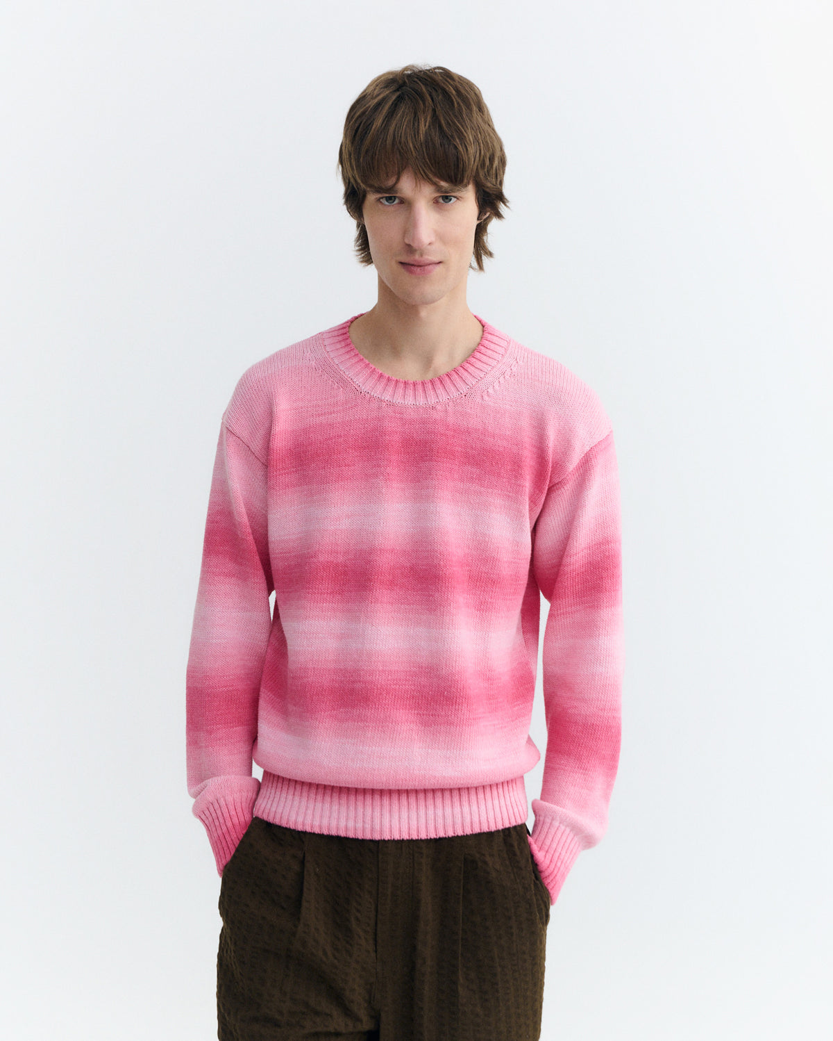 Jersey oversize rosa rayas Cosmo sostenible - 3 unisex hombre