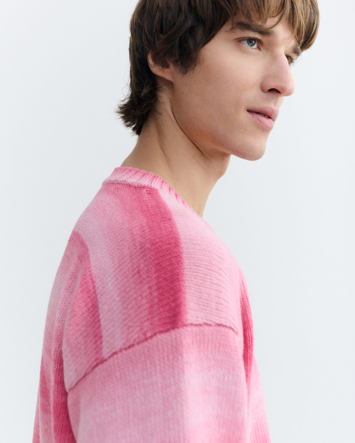 Jersey oversize rosa rayas Cosmo sostenible - 4