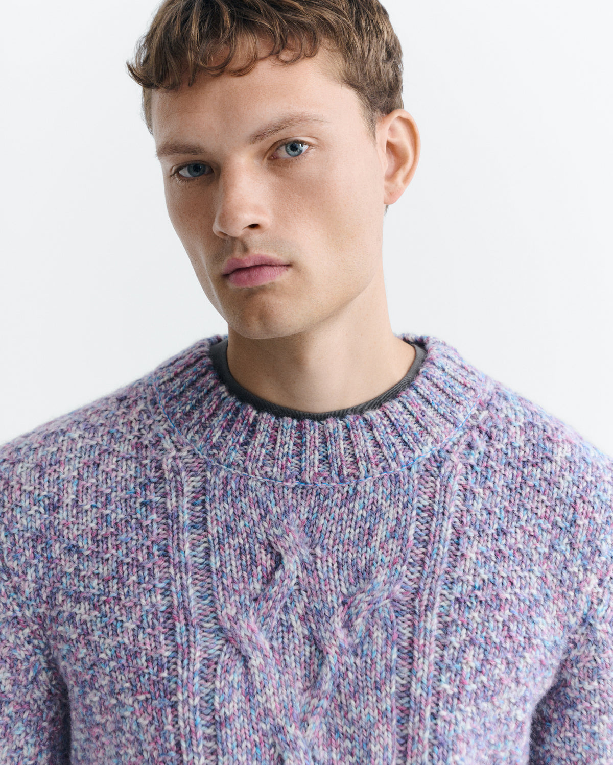Jersey lana multicolor Julien sostenible - 3