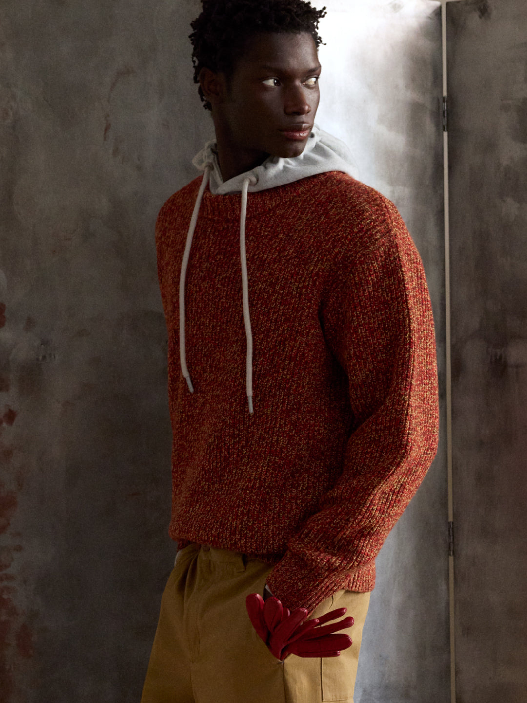 Brown merino wool Santos sweater