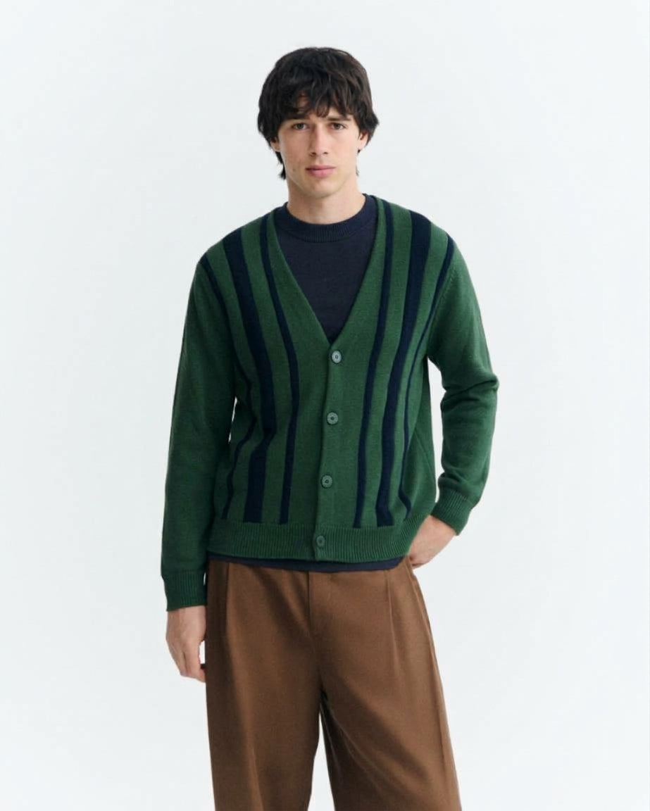 Cardigan rayas algodón Creed sostenible - 2