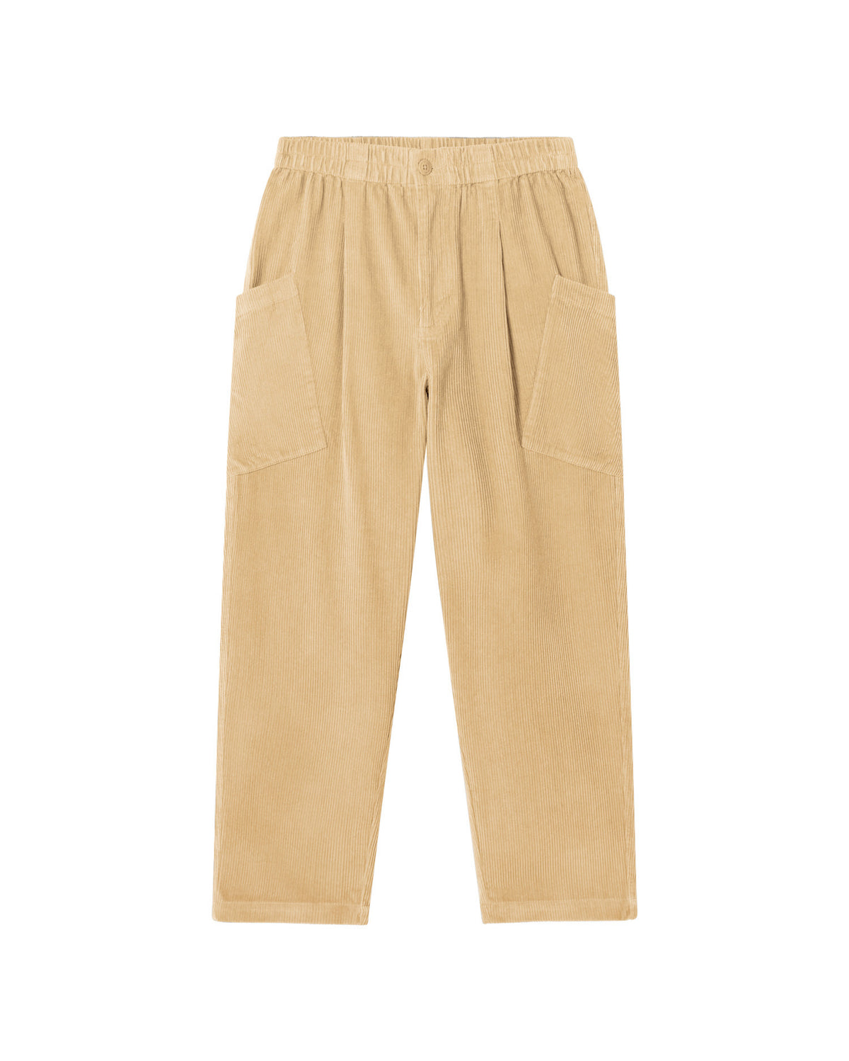 Pantalón beige pana Max sostenible - silueta 3