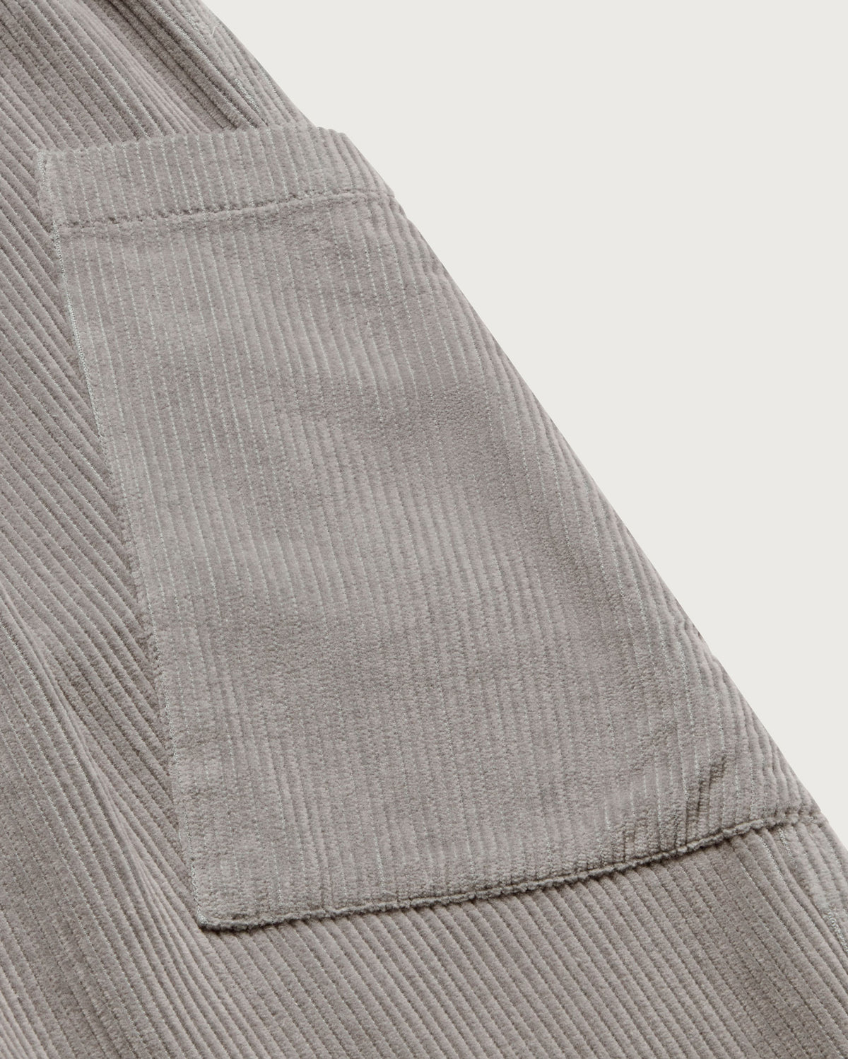 Pantalón gris pana Max sostenible - silueta 1
