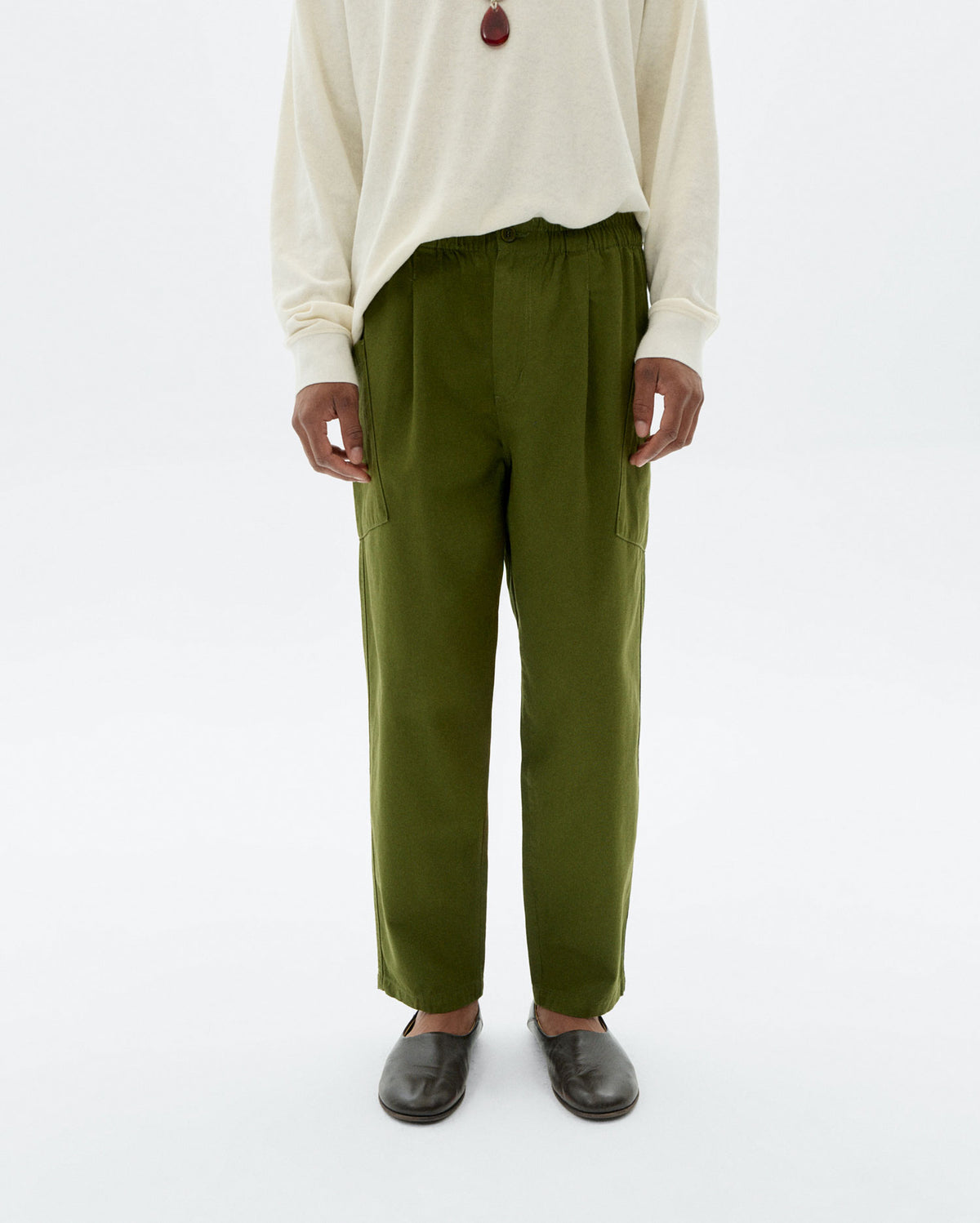 Pantalón relaxed cargo verde Max sostenible - 1