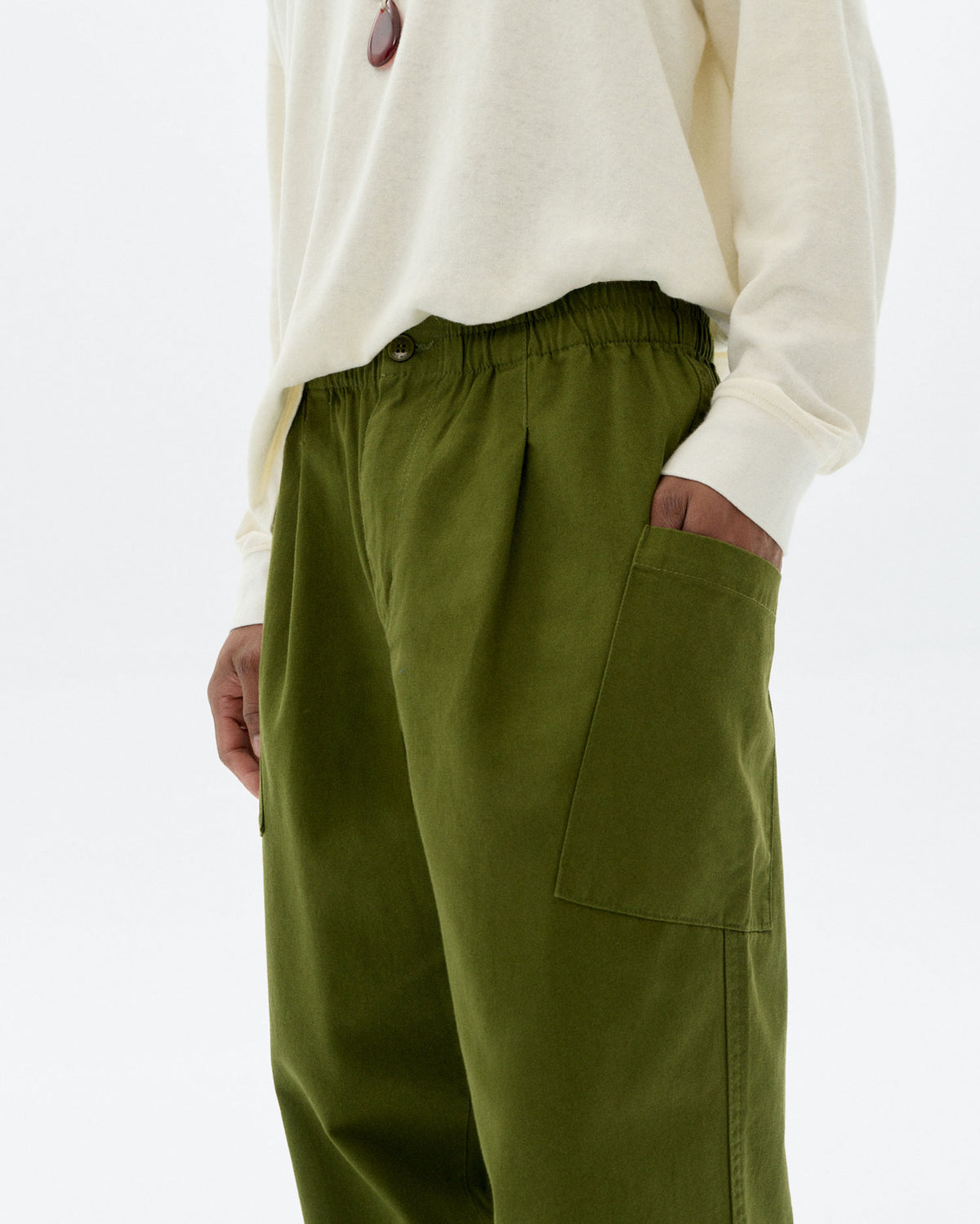 Pantalón relaxed cargo verde Max sostenible - 3