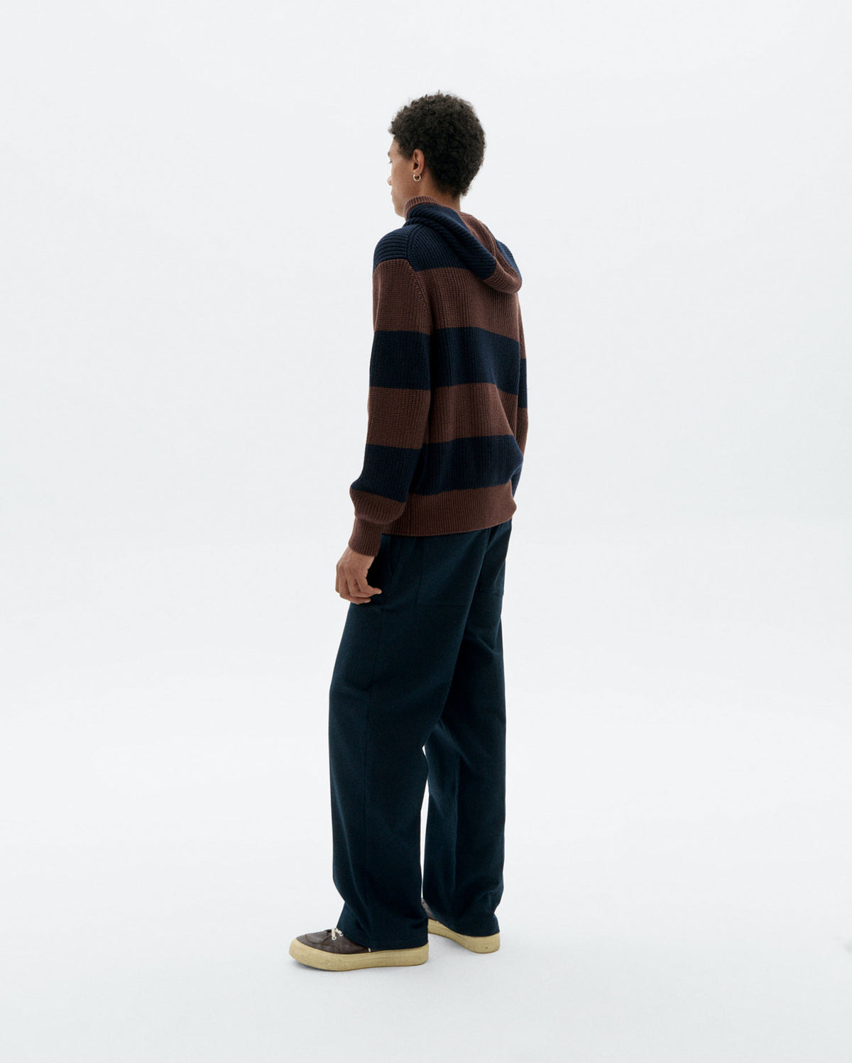 Pantalón loose navy Marc sostenible - 4
