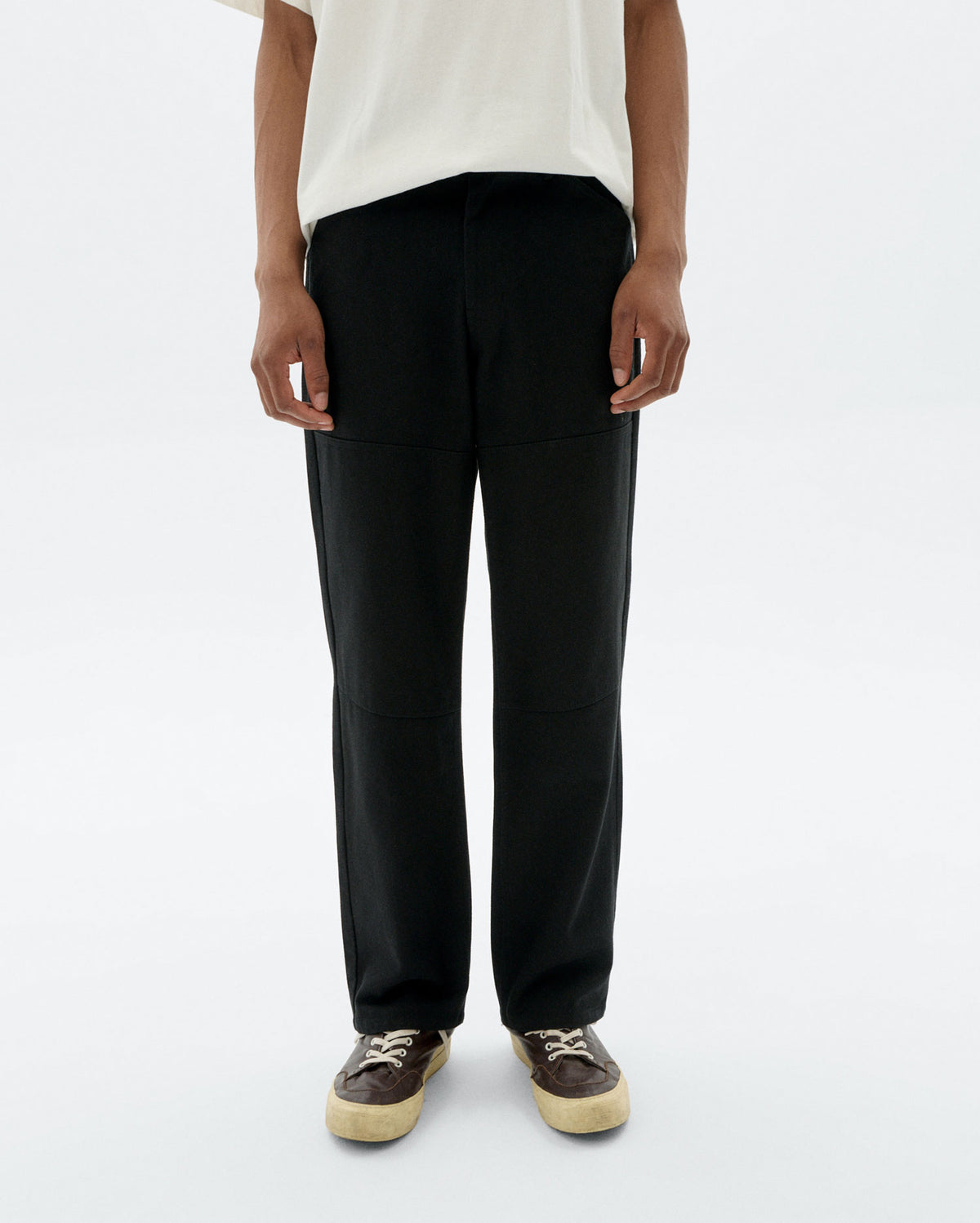 Pantalón recto negro Stan sostenible - 1