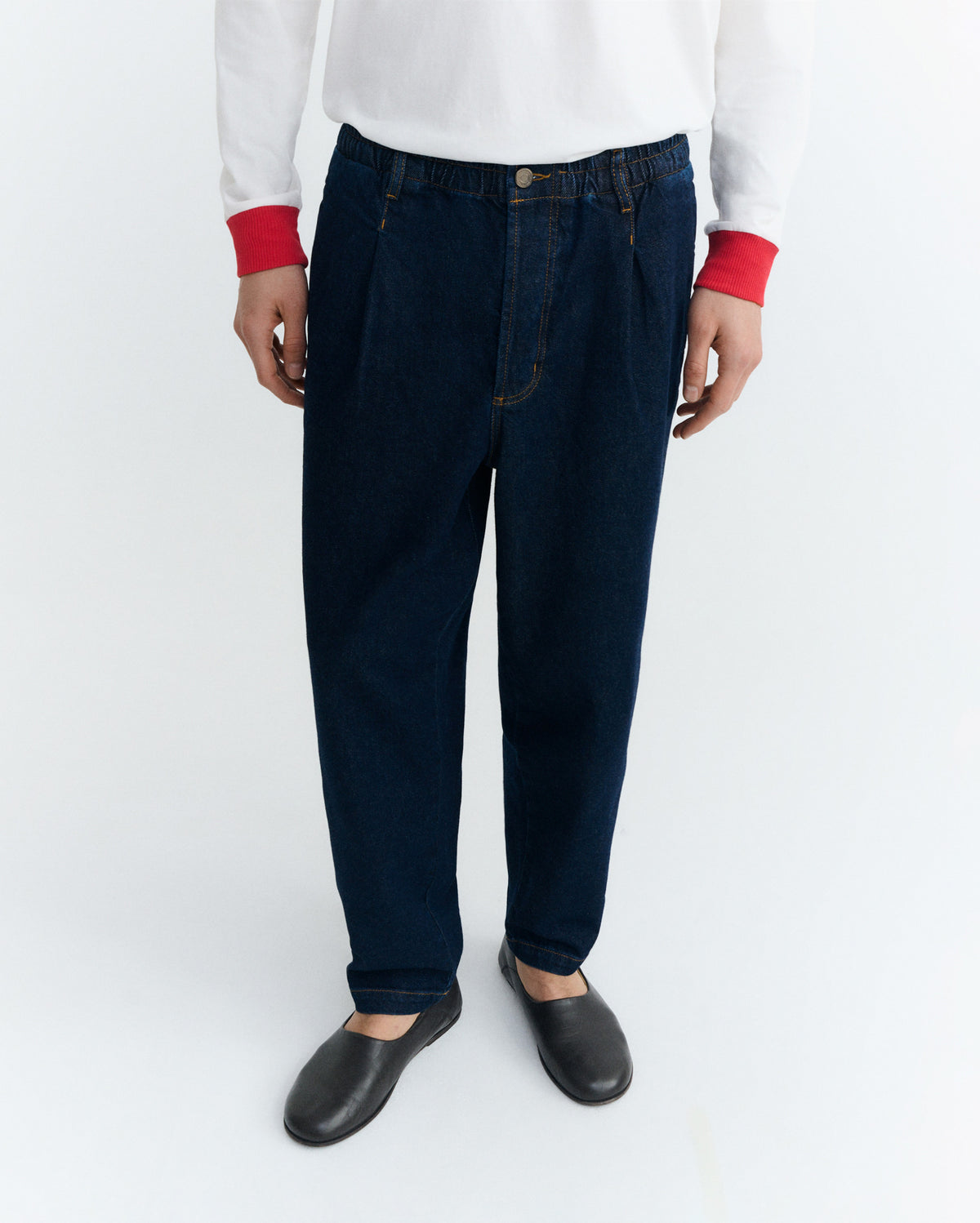 Jeans loose dark navy Luc sostenible - 4