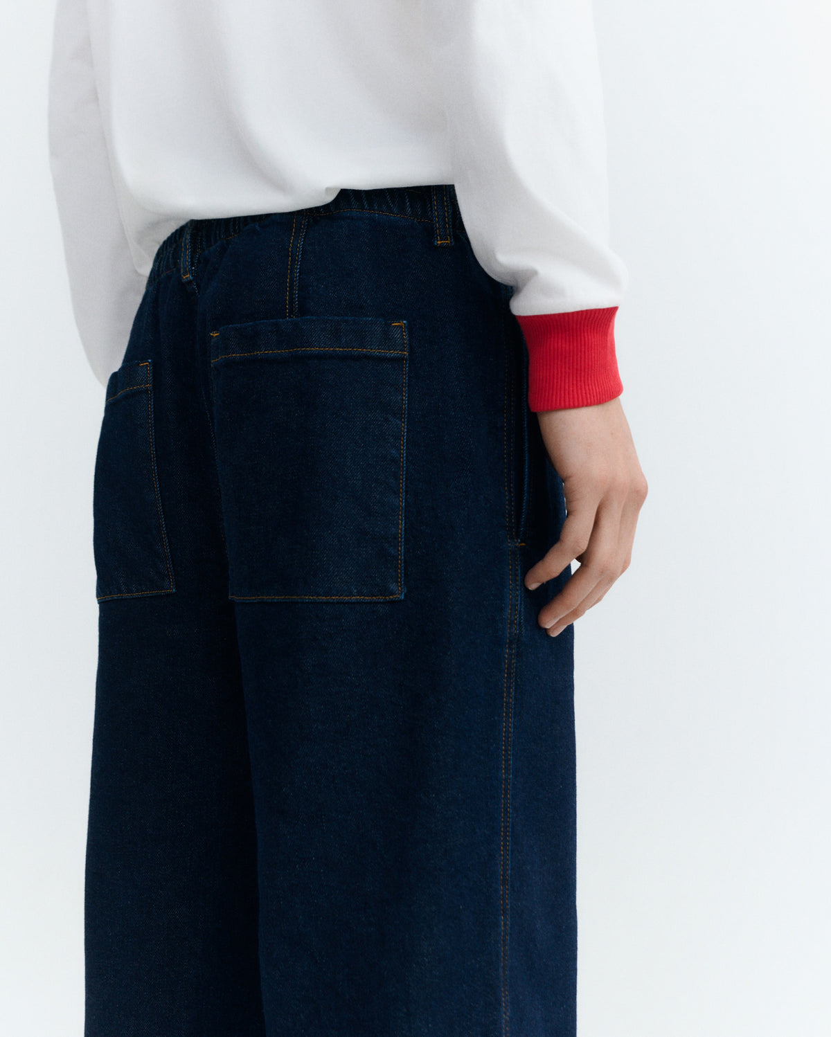 Jeans loose dark navy Luc sostenible - 5