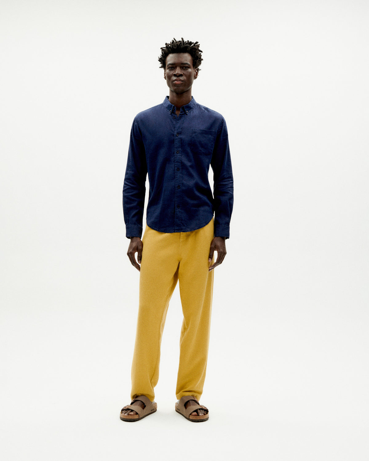 Camisa navy Hemp Ant sostenible -2