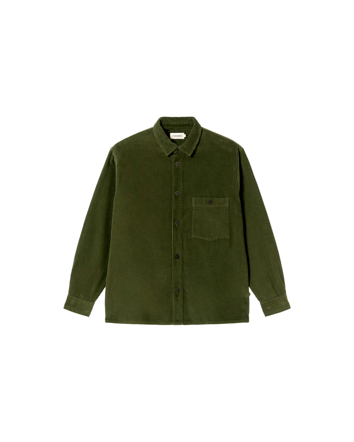 Sobrecamisa verde pana Theo sostenible - silueta 1