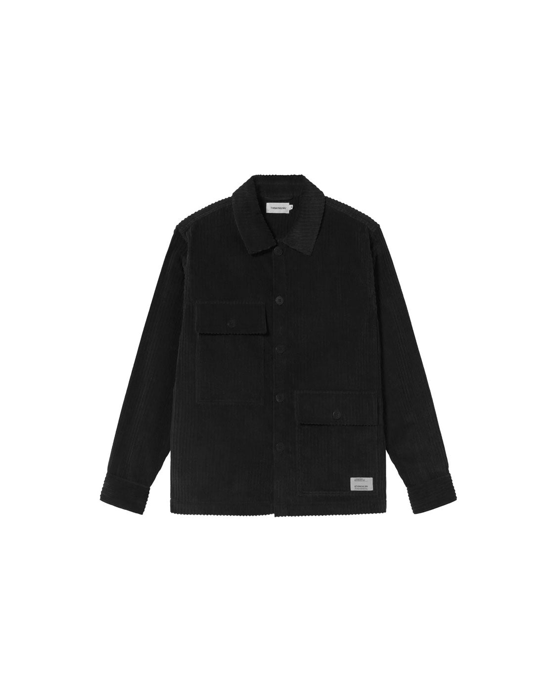 Sobrecamisa pana azul Gabin sostenible silueta - 1