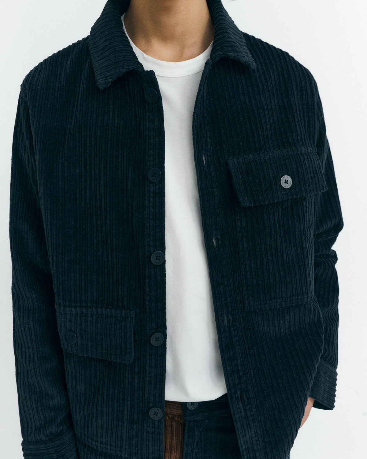 Sobrecamisa pana azul Gabin sostenible - 3