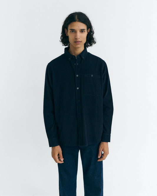 Camisa micro pana azul Anto sostenible - 1