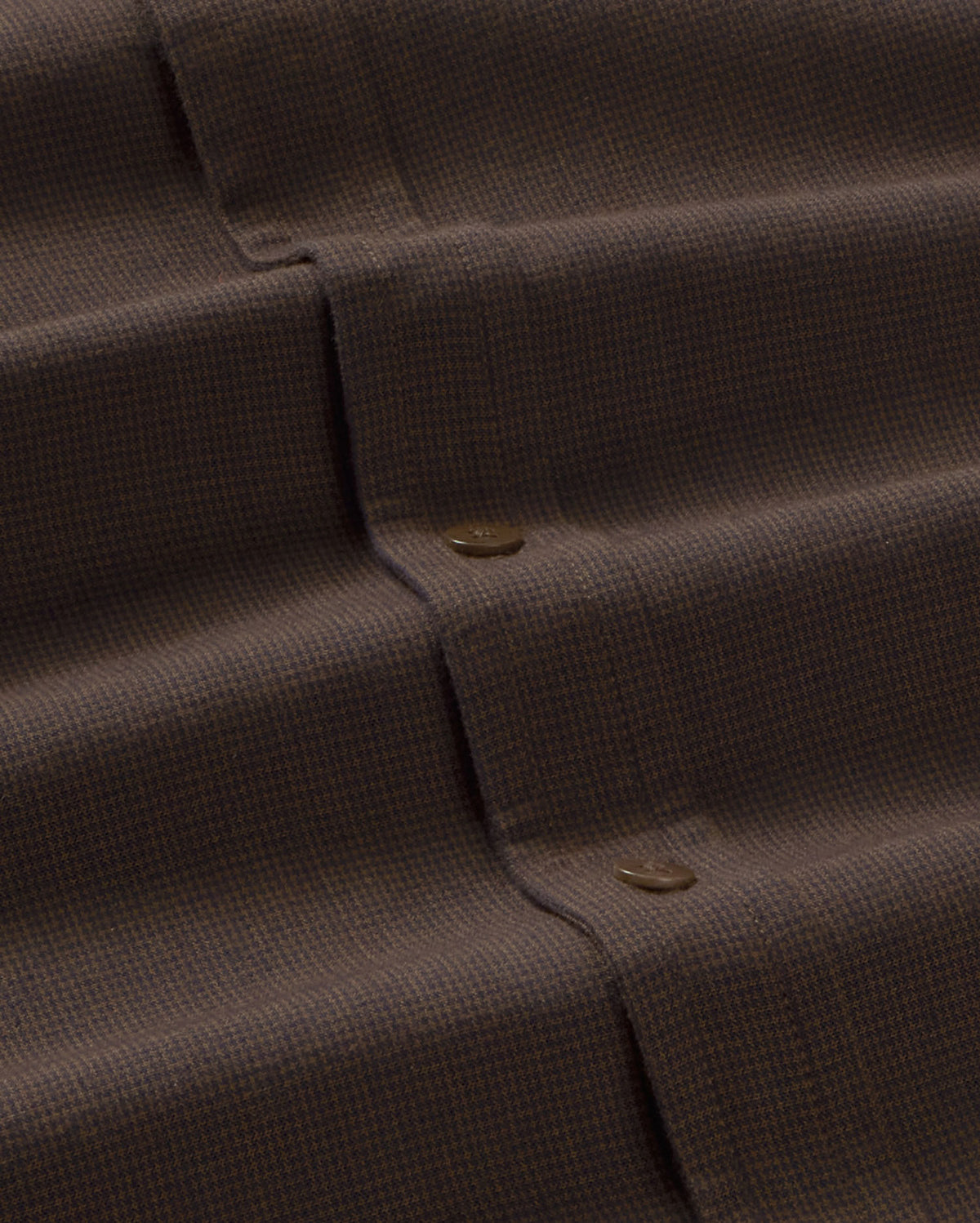 Camisa marrón microchecks Ant sostenible silueta - 2