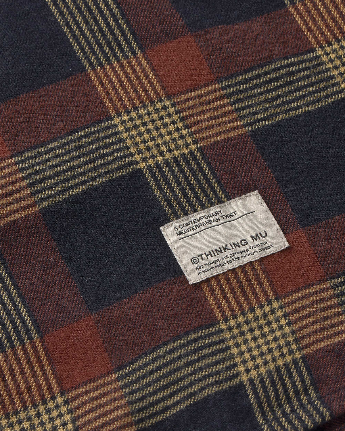 Sobrecamisa cuadros negra albion Theo sostenible silueta - 4