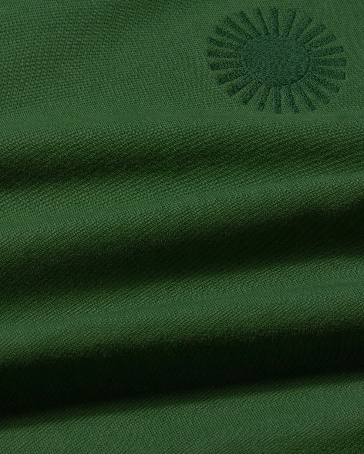 Sudadera verde sol type Leon sostenible - silueta 3