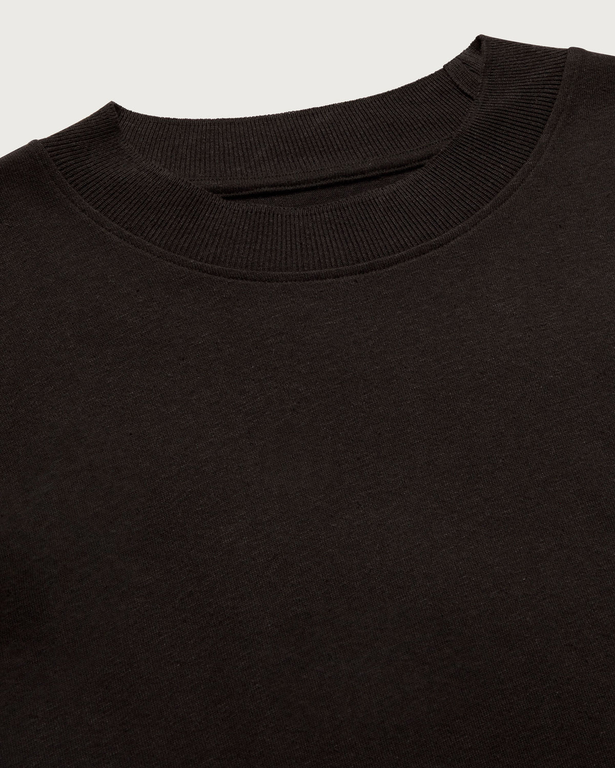 Camiseta gruesa negra hemp Doug sostenible - silueta 3