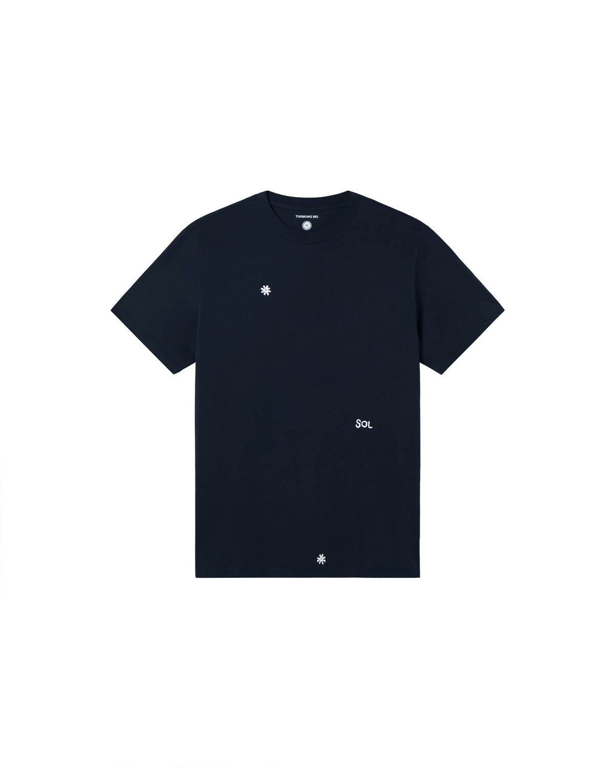Camiseta navy solsol Zach sostenible - silueta 1