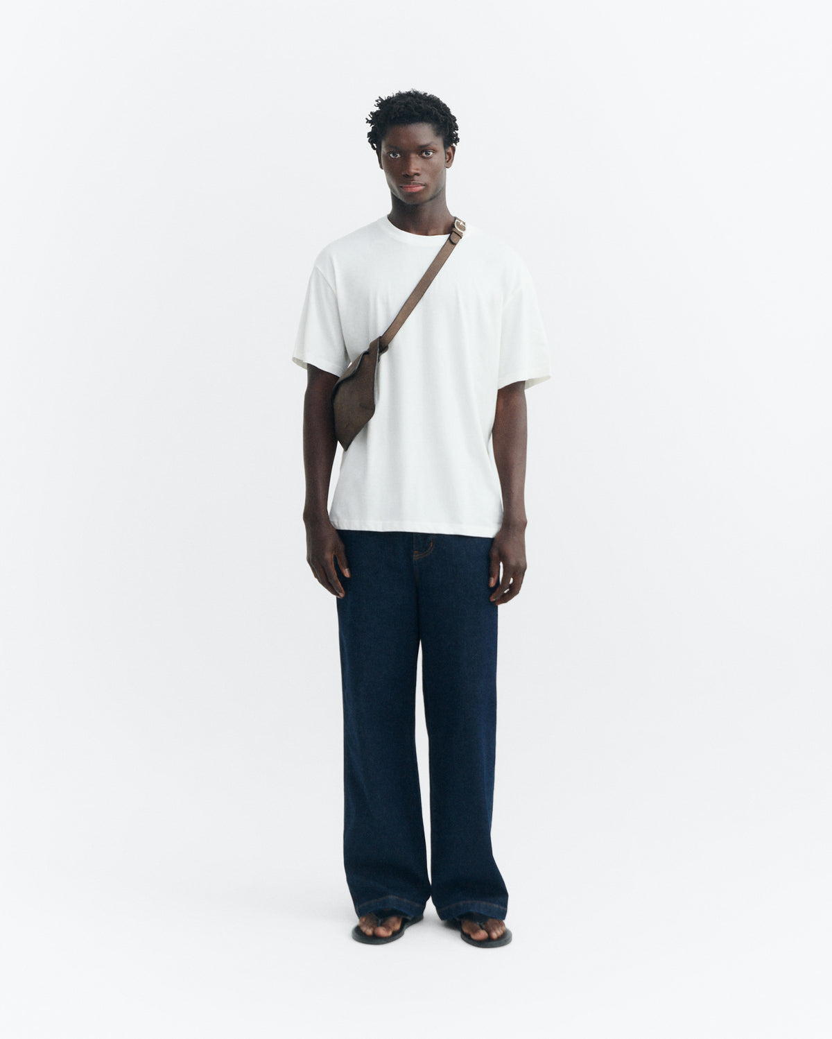 Camiseta básica blanca Aaron sostenible - 1